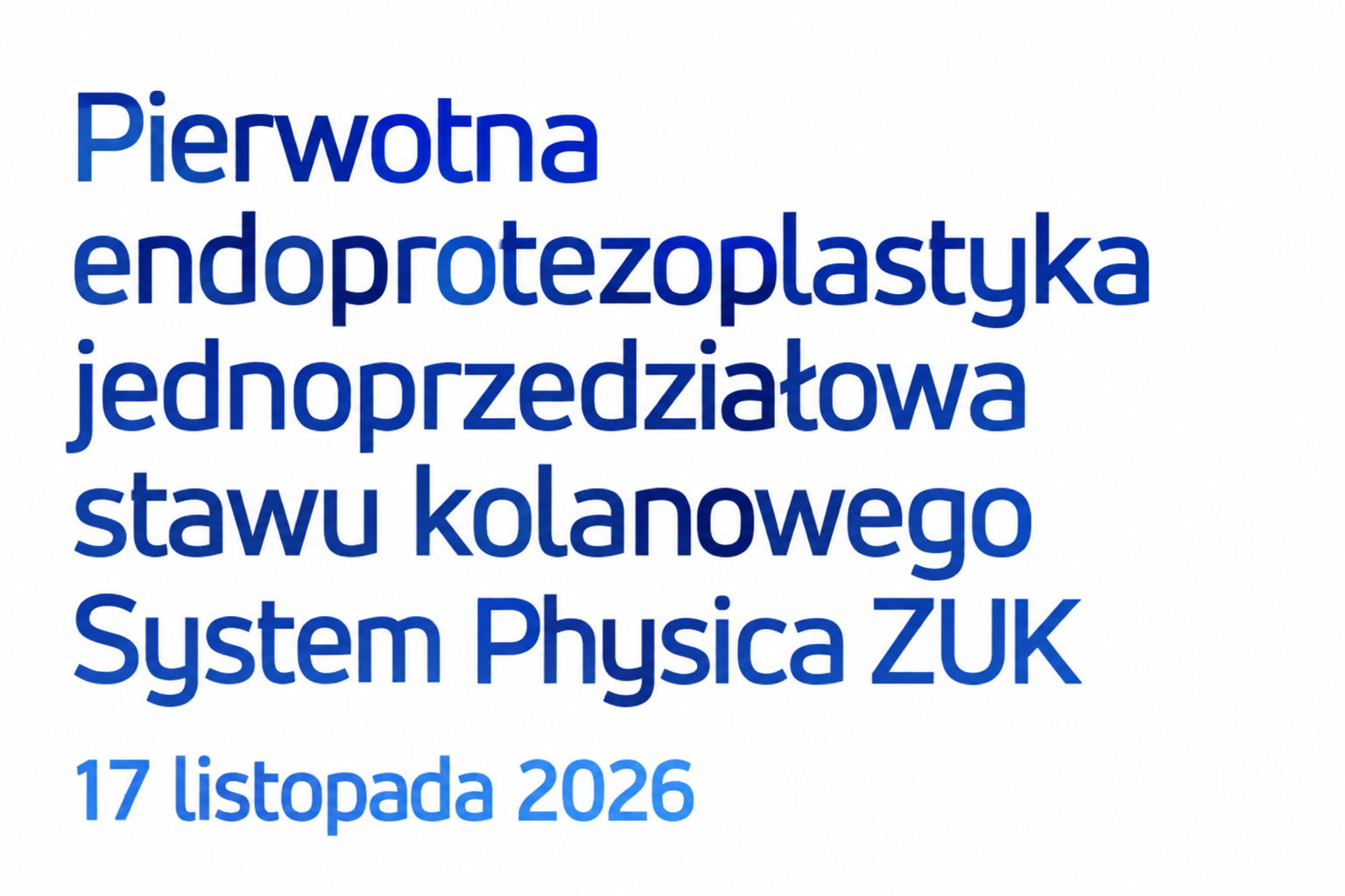 Pierwotna endoprotezoplastyka kolana (1)